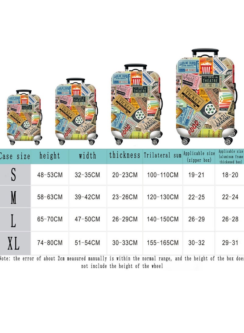 HomarKet Travel Luggage Cover Washable Suitcase Cover Suitcase Protector Anti-scratch Suitcase Cover Fits 18-32 Inch Luggage - Image 3