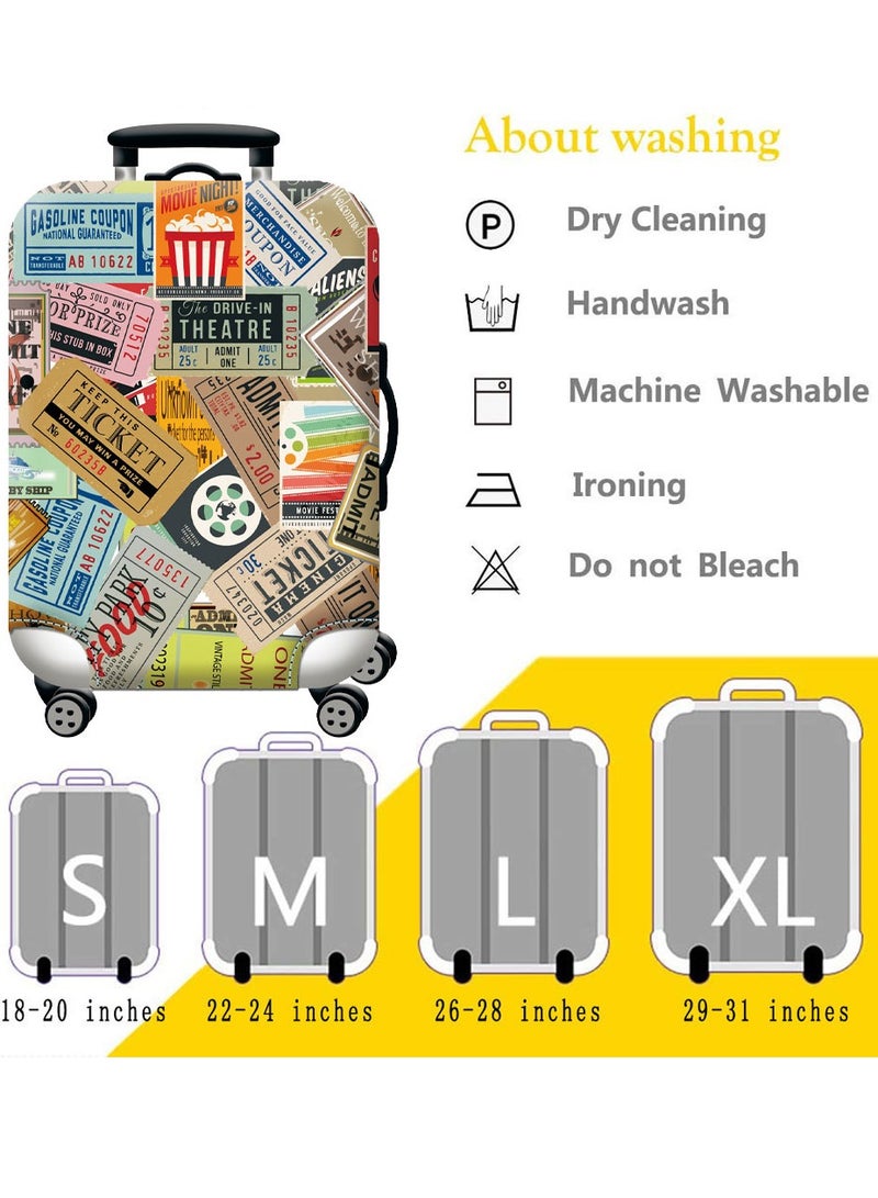 HomarKet Travel Luggage Cover Washable Suitcase Cover Suitcase Protector Anti-scratch Suitcase Cover Fits 18-32 Inch Luggage - Image 2