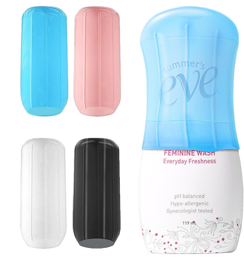 MAYCREATE® 4pcs Silicone Bottle Covers Leakproof Sleeves for Travel Bottles for Toiletries, Reusable Leak Proofing Elastic Sleeves Covers for Travel Container Spray Bottles Accessories - Image 1