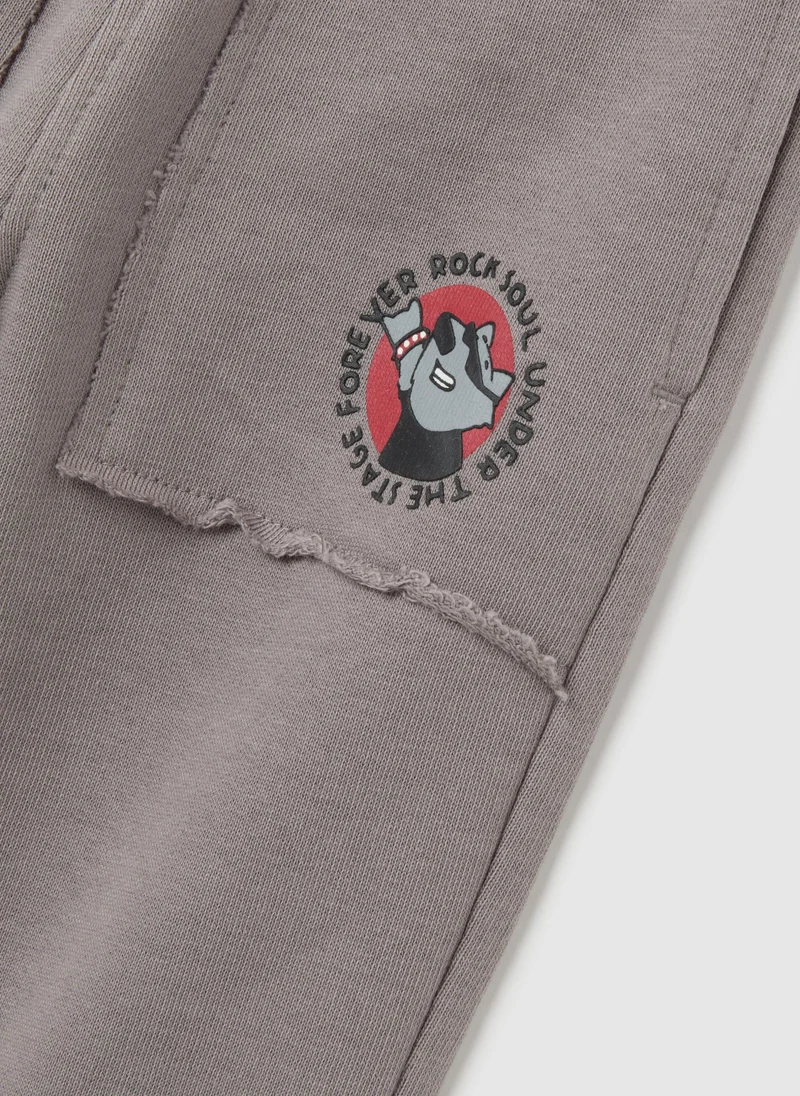 Ovs  OVS Children'S Jogger In Pure Grey Cotton for Men | Best Price UAE