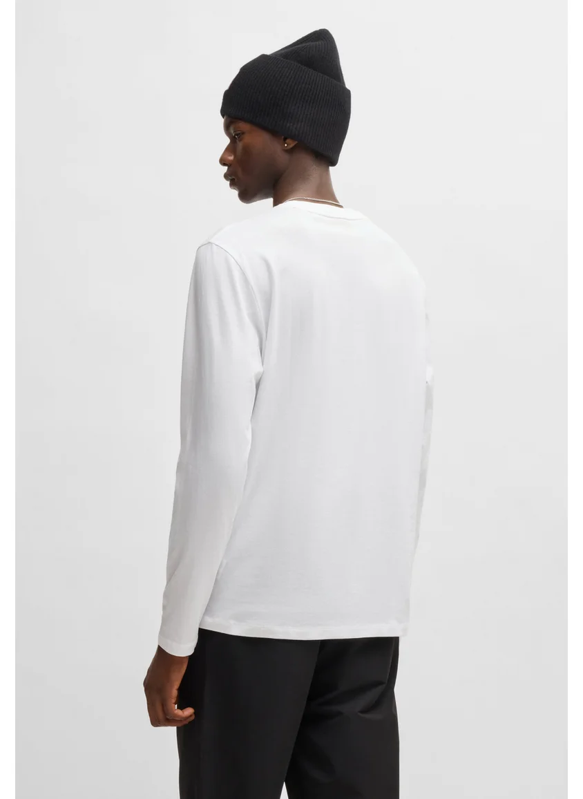 HUGO Cotton-jersey T-shirt with logo print