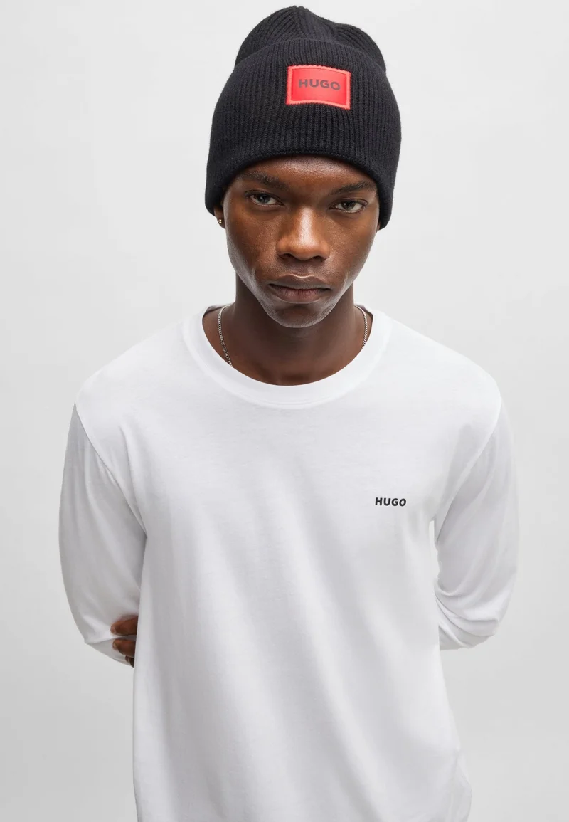 HUGO Cotton-jersey T-shirt with logo print