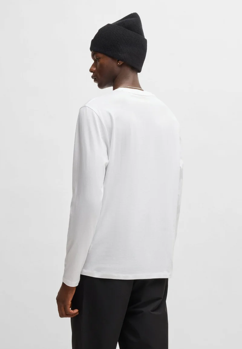 HUGO Cotton-jersey T-shirt with logo print