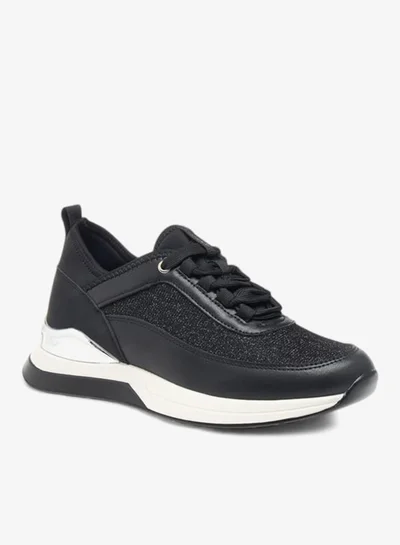 Flora Bella By Shoexpress Womens Glitter Embellished Sneakers With Lace-Up Closure Ramadan Collection