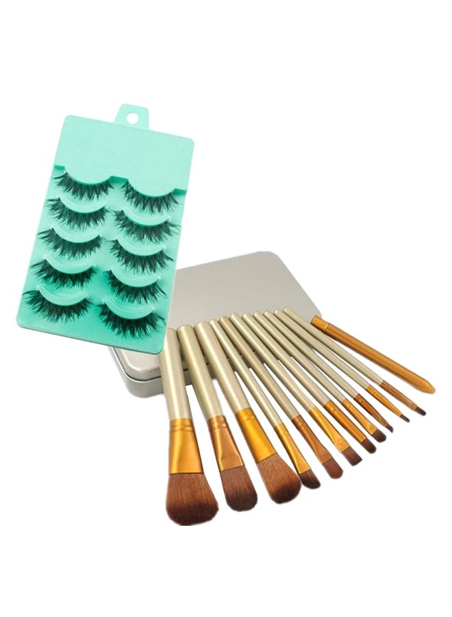 نيبمينينت طقم فرش مكون من 12 قطعة مزود برموش مستعارة متعدد الألوان - Image 1