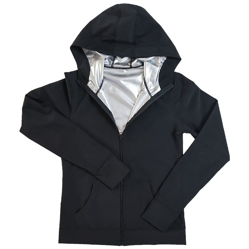 Men'S And Women'S Sweat Suits, Sports Suits, Sauna Long-Sleeved Zipper Corsets, Running Fitness Sportswear, Shapewear - Image 5