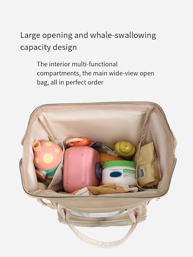 Winnies Diaper Bag Backpack for Moms – Multi-Functional Maternity Nappy Bag with Insulated Bottle Holders, Wide-Open Main Compartment & Multiple Pockets - Image 2
