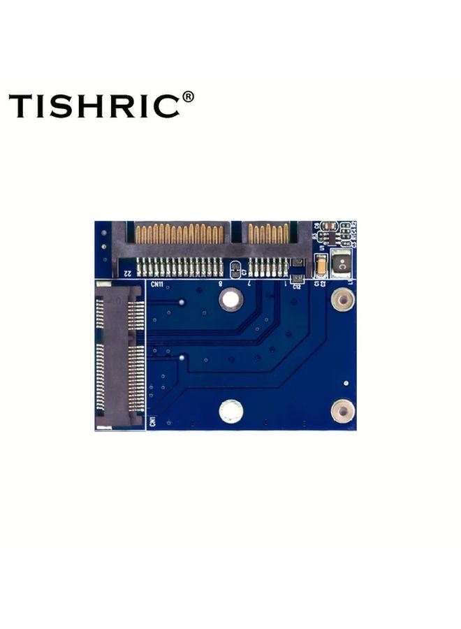 Blue mSATA to SATA Adapter Converter Card for 2.5 Inch SSD Hard Drive Conversion - Image 4
