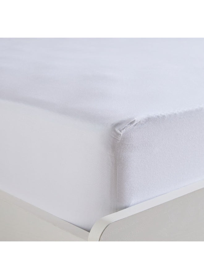 Home Box - Essential Cotton Queen Fitted Sheet 150 X 200 X 36 Cm - Image 1