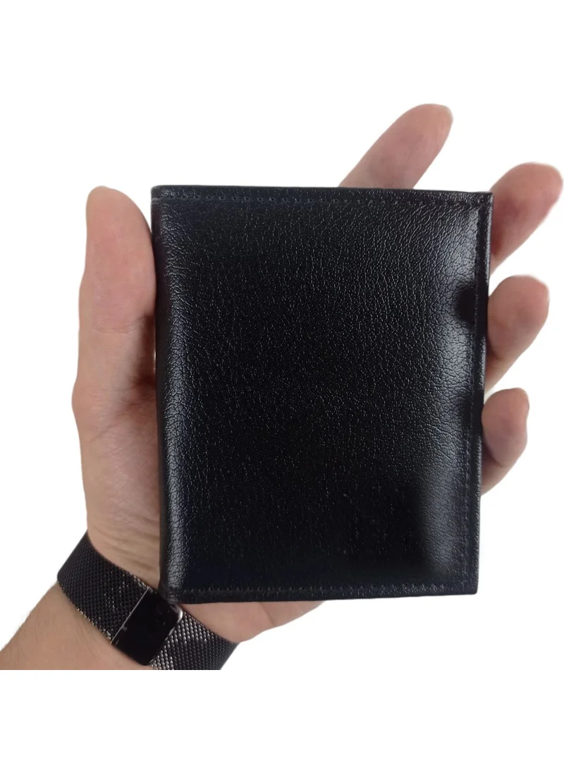 Başkent Çanta Başkent Bag Men's Black Belt Wallet Set