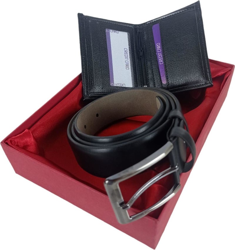Başkent Çanta Başkent Bag Men's Black Belt Wallet Set  - Image 1