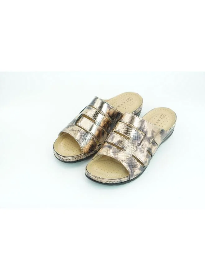 Zayna 221-3150 Zayna Stylish Crossover Strap Slides 88909-52 Rose Gold