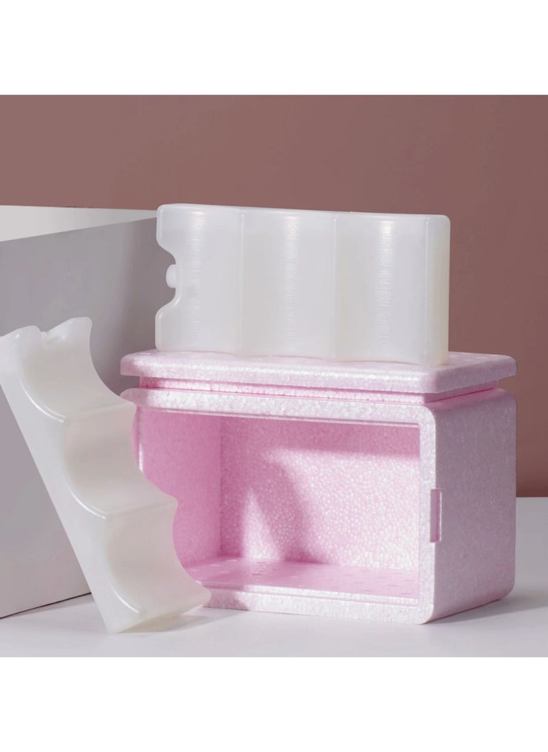 Sunveno Sunveno Breastmilk Cooler Bag with Detachable Insulation Box Set - Pink  - Image 4