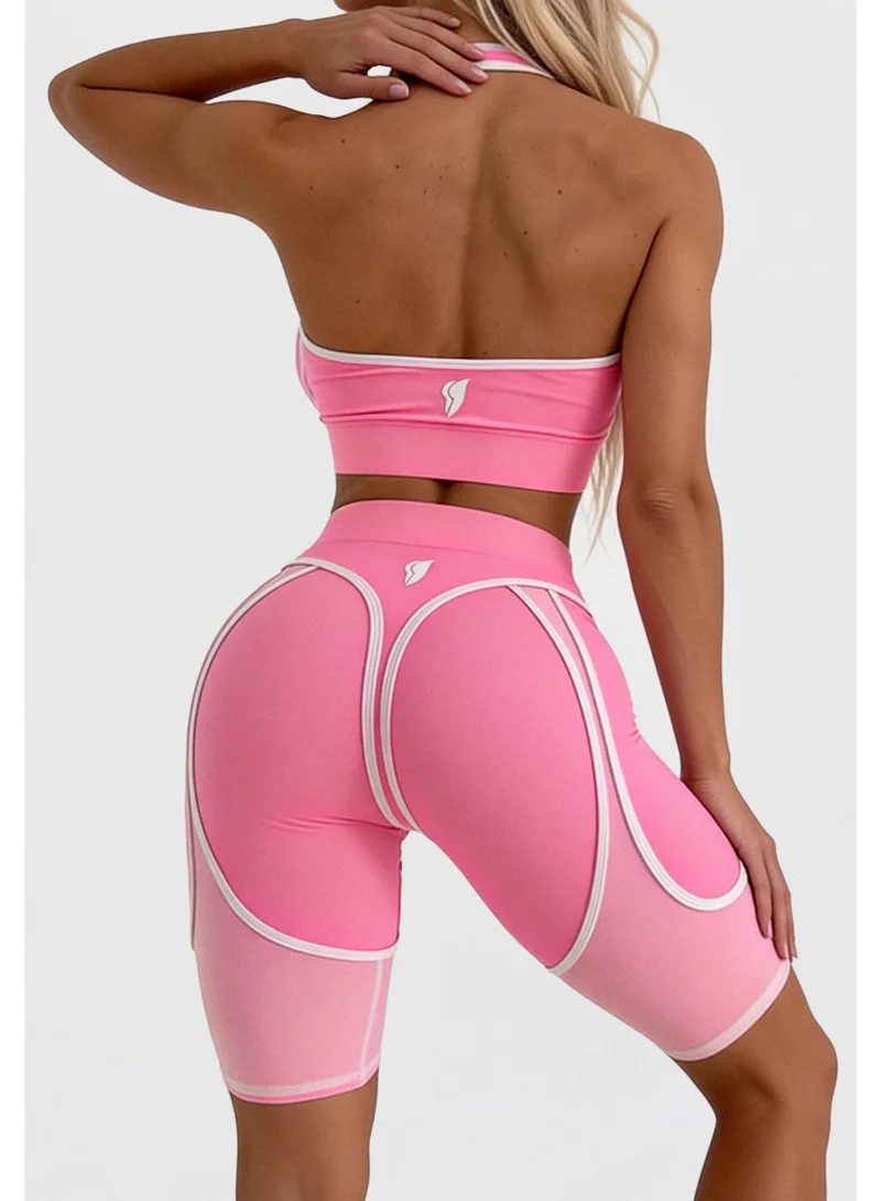 Bona Fide Bona Fide: Bona Cycling "Candy Pink" Candy High Waist Biker Gym Shorts for Women | Best Price UAE
