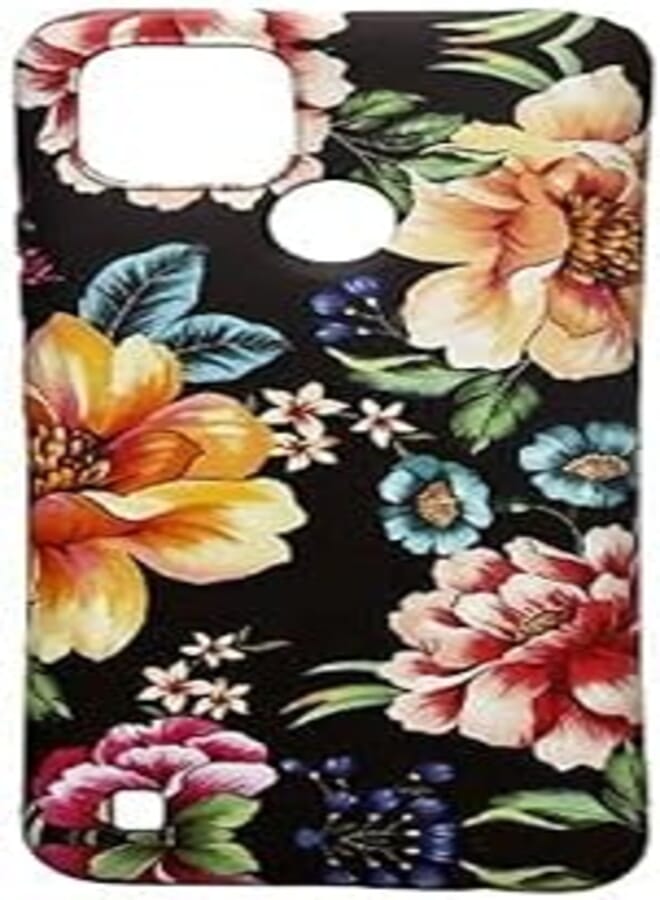 Dragon Flower Back Cover Hard Creative Case For Realme C21 - Multi Color