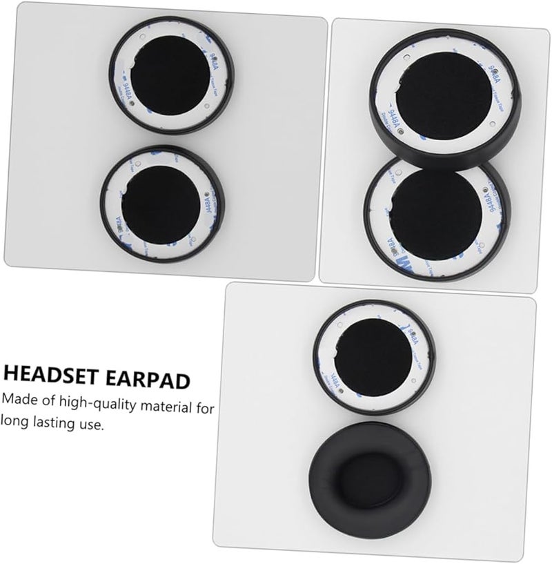 Replacement Ear Pads For Pro Headphones Noise Reducing Comfortable Cushions Black - Image 5
