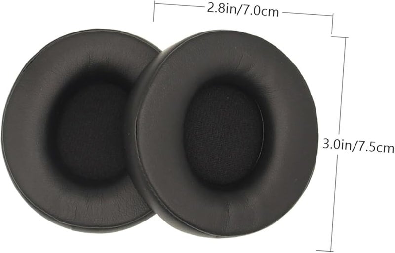 Replacement Ear Pads For Pro Headphones Noise Reducing Comfortable Cushions Black - Image 3
