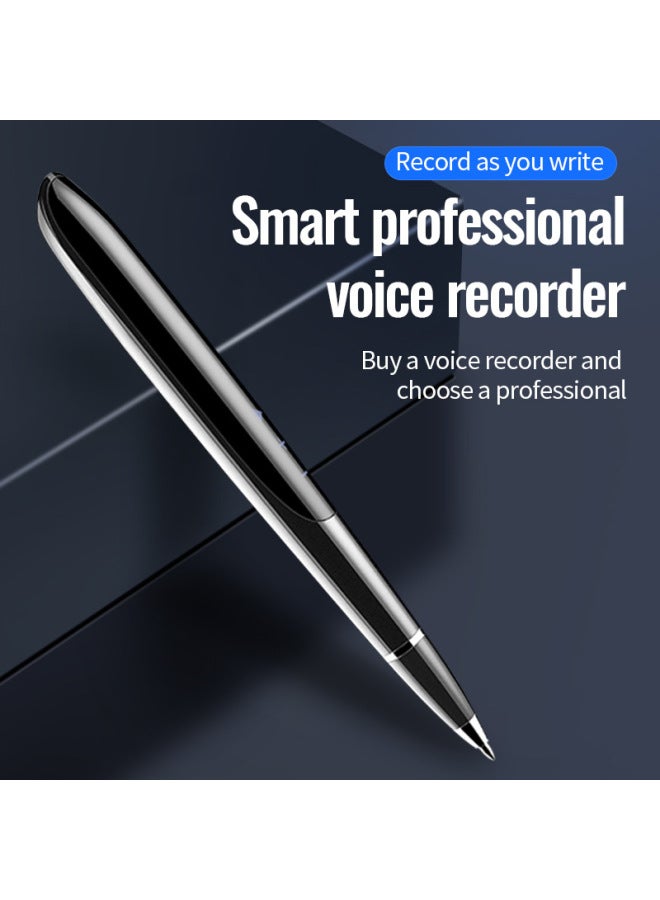 قلم تسجيل مع شاشة عرض قلم تسجيل على شكل قلم HD لتقليل الضوضاء بزر واحد تسجيل اجتماع عمل قلم تسجيل بالجملة اللون: أسود - السعة: 32 جيجابايت - Image 2