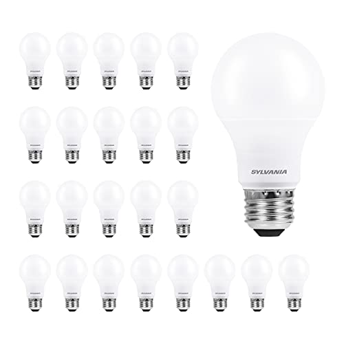 LEDVANCE SYLVANIA ECO LED A19 Light Bulb, 60W Equivalent, Efficient 9W, 7 Year, 750 Lumens, Non-Dimmable, Frosted, 5000K Daylight, Pack of 24 (40987) - Image 1