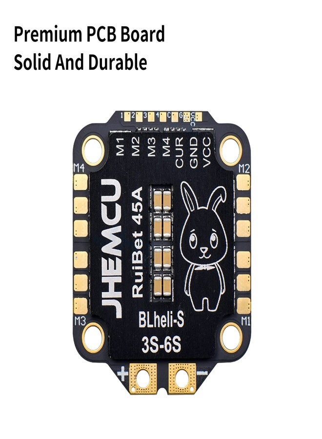 GoolRC جول آر سي JHEMCU روي بيت 45A BLHELI_S Dshot600 3-6S بلا فرش 4 في 1 ESC 30X30 مم لوحدة تحكم الطيران FPV فريستايل أجزاء DIY - Image 4