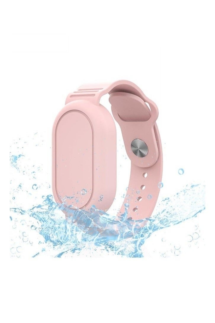 With Silicone Bracelet for Samsung Galaxy Smart Tag 2 - Silicon Protective Case - Adjustable Anti-Lost Watch Band for Toddler Child Protective Case for Backpack, Kids, Elders, Luggage, Pets - Pink - Image 1