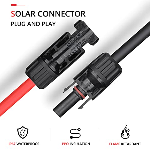YXGOOD Solar Crimping Tool for Solar Panel Cable with 12 Pairs Solar Connectors, 1PCS Solar Crimper, 2 PCS Spanner Wrench, Crimper Tool for 2.5/4/6mm² Solar PV Wire - Image 2