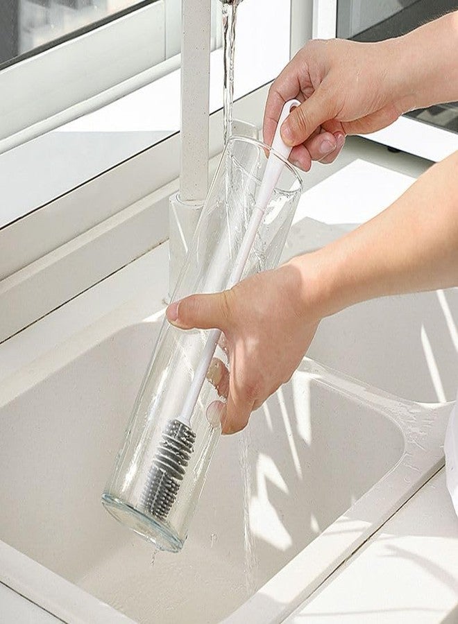 Homecure Food-Grade Silicone Bottle Brush for Cleaning | Flexible, Durable & Hygienic Odour Resistant | Reusable & Eco-Friendly Bottle Cleaner for Water Bottles, Baby Bottles & Jars | (3) - Image 2
