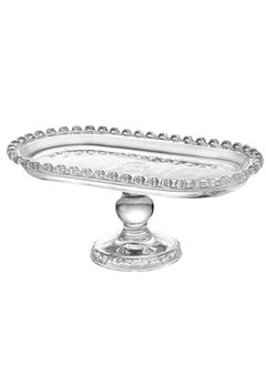 XiuWoo 1 Piece Clear Glass Snacks Serving Tray Fruits Candy  Cakes Storage Plate Decorative  - Image 4
