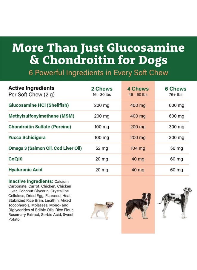 Doggie Dailies Glucosamine For Dogs  225 Chews  Joint Supplement For Dogs Of All Breeds & Sizes  Hip And Joint Supplement For Dogs  Premium Glucosamine And Chondroitin For Dogs (Chicken)  - Image 3