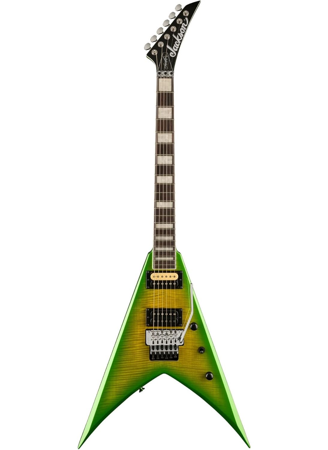Jackson X Series Signature Scott Ian King V 6String Electric Guitar RightHanded Baldini Bundle with Jackson King VRhoads MultiFit Molded Case with TSA Locking Latches Black 2 Items