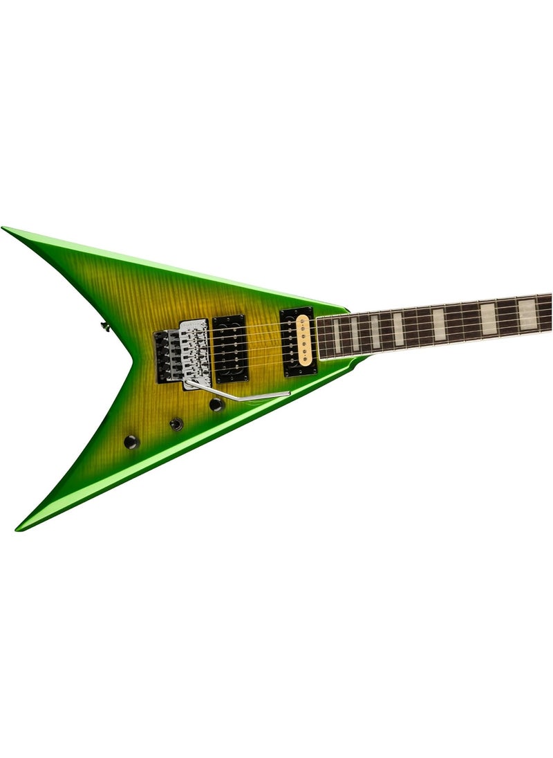 Jackson X Series Signature Scott Ian King V 6String Electric Guitar RightHanded Baldini Bundle with Jackson King VRhoads MultiFit Molded Case with TSA Locking Latches Black 2 Items