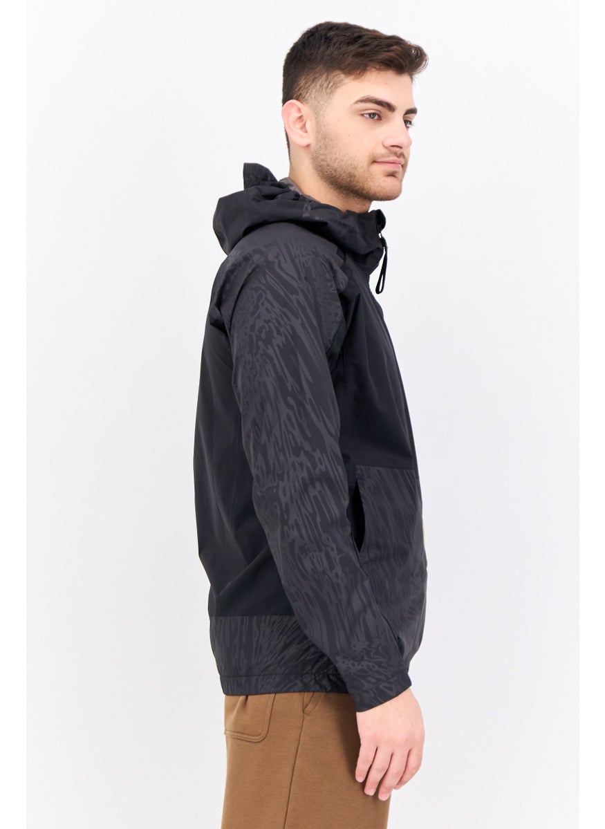 Adidas - Men Sportswear Fit Long Sleeves Training Jacket, Black - Image 1