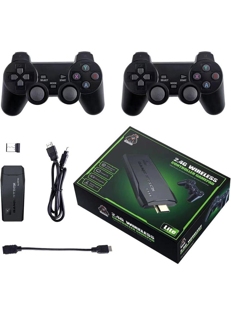 عصا ألعاب ريترو 64 جيجابايت مع أكثر من 10000 لعبة مدمجة، مخرج HDMI، ووحدتي تحكم لاسلكيتين 2.4G - Image 1