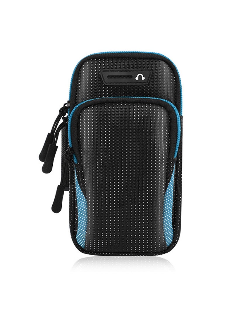 HDWISS Running Armband Phone Holder Bag, Multi Pockets, for Phone Of Upto 6.5 inch, for Iphone 6s, 7, 8, 9,10,11,12,X, Samsung Galaxy S7, S8, S9, Plus, Note 8, Oneplus 5t, Google Pixel, Huawei  - Image 1
