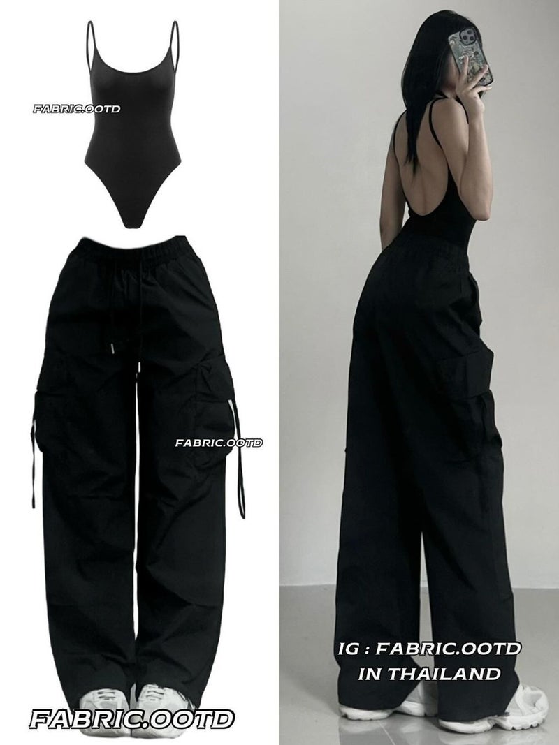 Autumn New Spice Girls Style Workwear Casual Pants Women'S 2024 Loose Straight Long Pants - Image 2