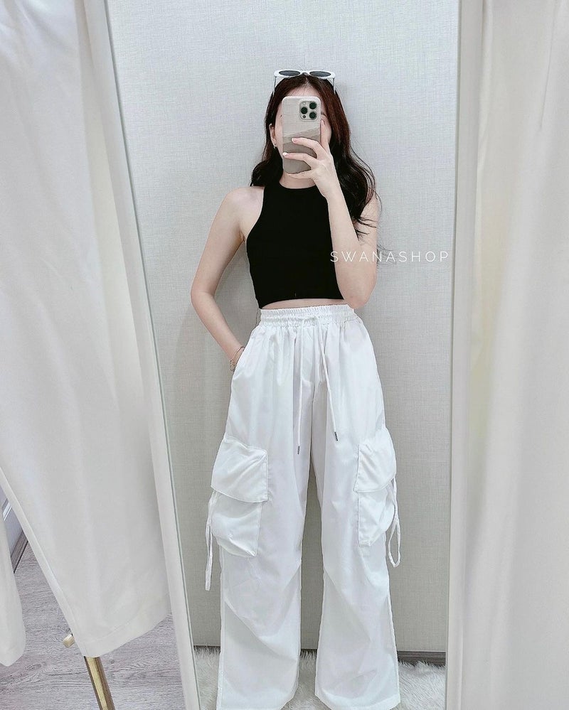 Autumn New Spice Girls Style Workwear Casual Pants Women'S 2024 Loose Straight Long Pants - Image 1