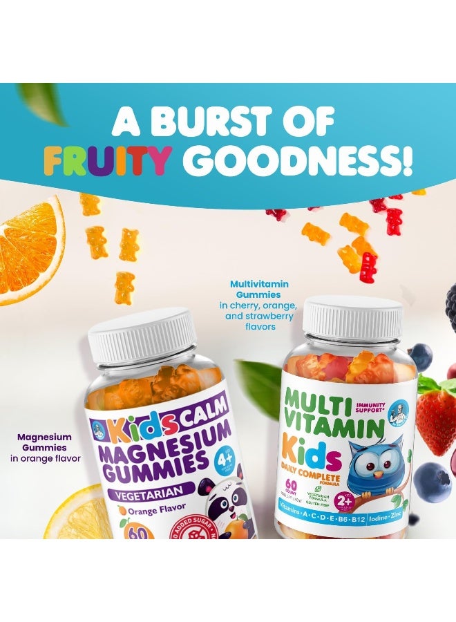 Dr. Moritz جواهر المغنيسيوم للأطفال بنكهة البرتقال (120 حبة) وجواهر متعددة الفيتامينات للأطفال (120 حبة) - دعم الاسترخاء والصحة - فيتامينات نباتية للأطفال بدون مواد معدلة وراثيًا - Image 5