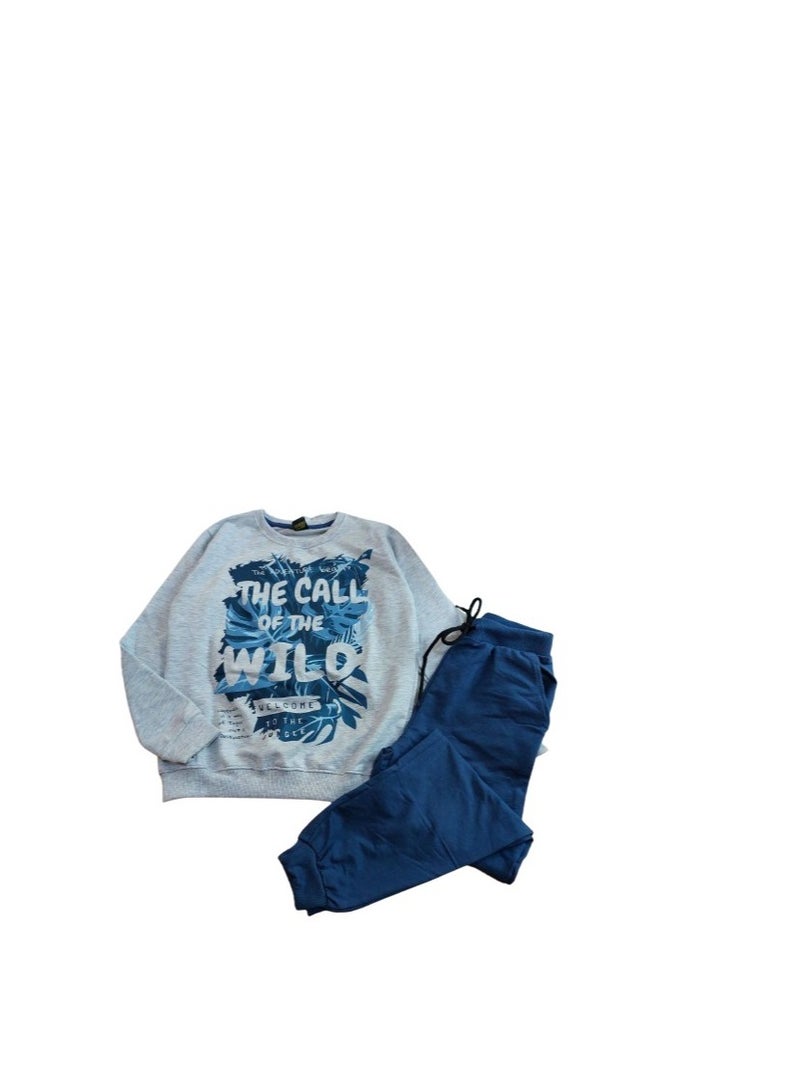 بيجامه ولادي قطعتين - Image 2