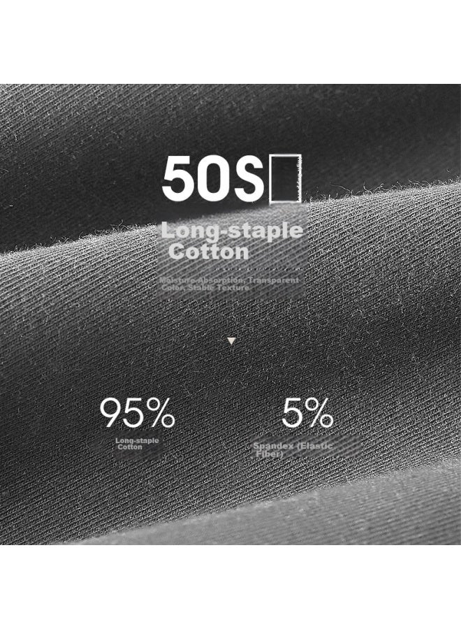 PLAYBOY ملابس داخلية للرجال، قطن نقي، مضاد للبكتيريا، فضفاضة، مريحة، تنفس، شورت بوكسر - Image 5