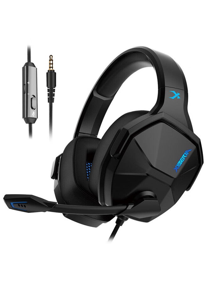 Xiberia V13 Gaming Headset, Over-ear, For Computer And Mobile Phones, With Microphone, Wired E-sports Headset, Black - Image 1