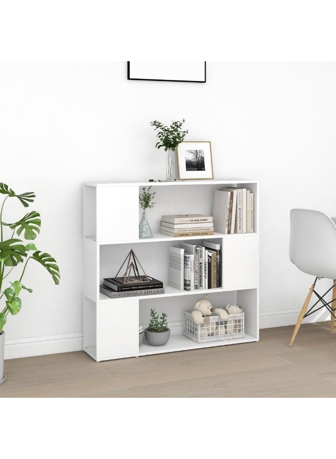 PURADAY White Tall 4-Shelf Wooden Storage Unit – 90 cm for Home & Office - Image 4