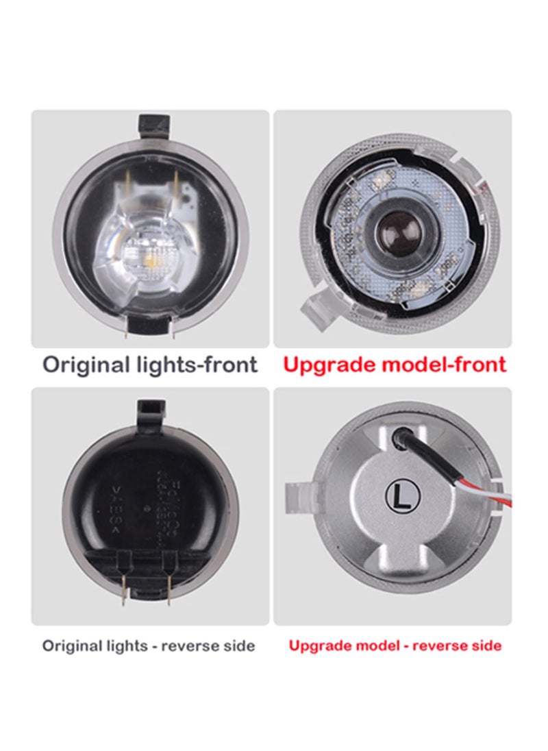 SYOSI - 2PCS HD Side Mirror Puddle LED Lights, Never Fade Car Door Logo Projector Ghost Shadow LED Mirror Lights Side Mirror Logo for Explorer, Edge, Taurus, F150.Expedition, Flex, Fusion, C-Max, Ranger - Image 1