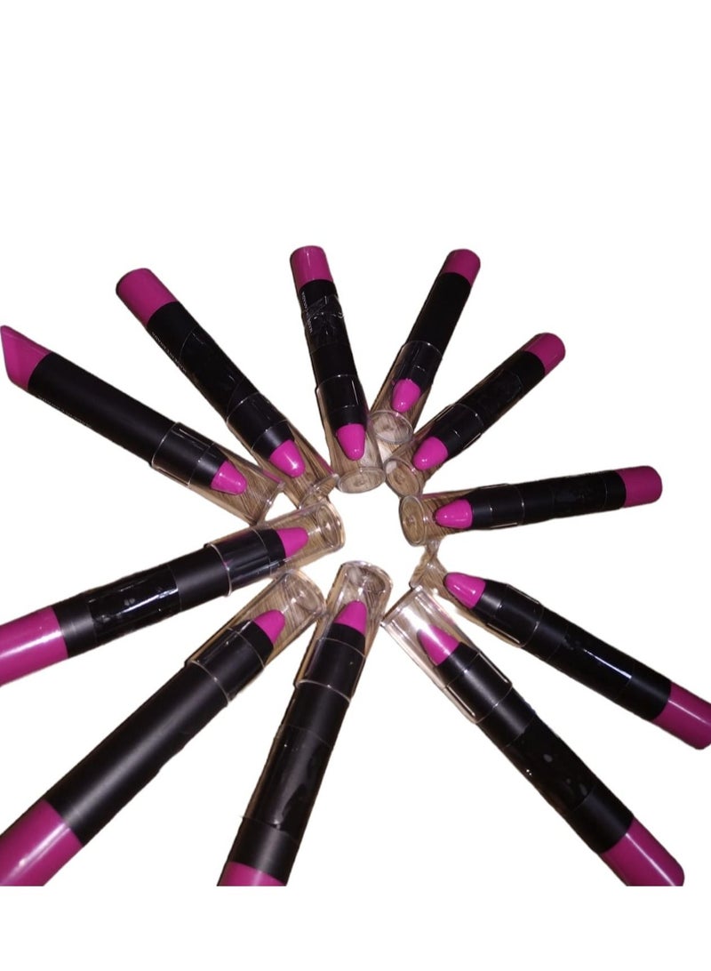 Generic Lip Stick 11 Colors Set for Girls With Lip Balm And Protection From Cracks  - Image 1