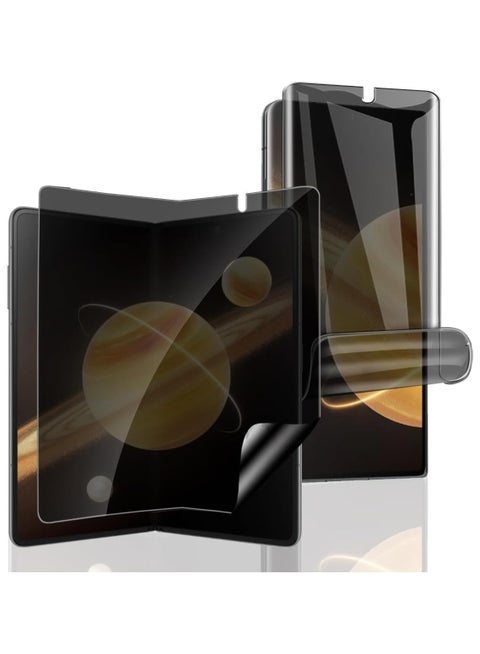Privacy Screen Protector Compatible with Honor Magic V3,Anti Spy TPU External Screen Protector 1 Pack + Anti Spy Inner Screen Protector 1 Pack, Anti Scratch, No Bubbles for Honor Magic V3