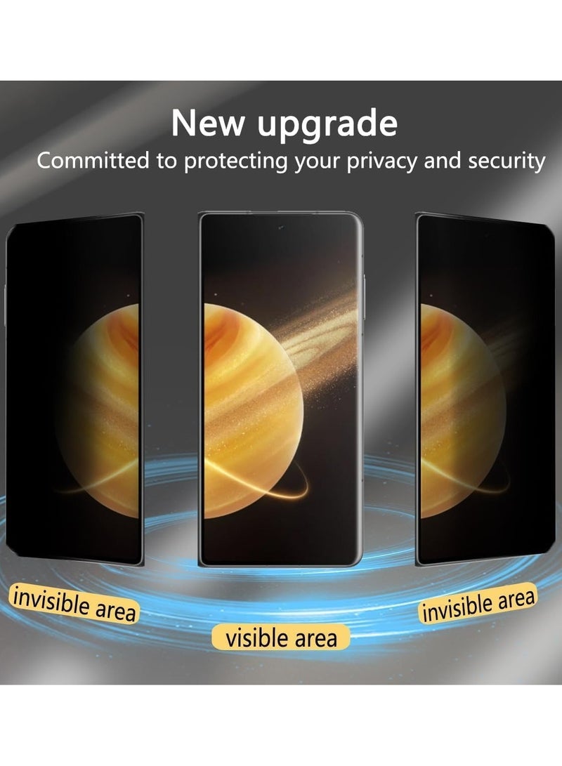 Privacy Screen Protector Compatible with Honor Magic V3,Anti Spy TPU External Screen Protector 1 Pack + Anti Spy Inner Screen Protector 1 Pack, Anti Scratch, No Bubbles for Honor Magic V3