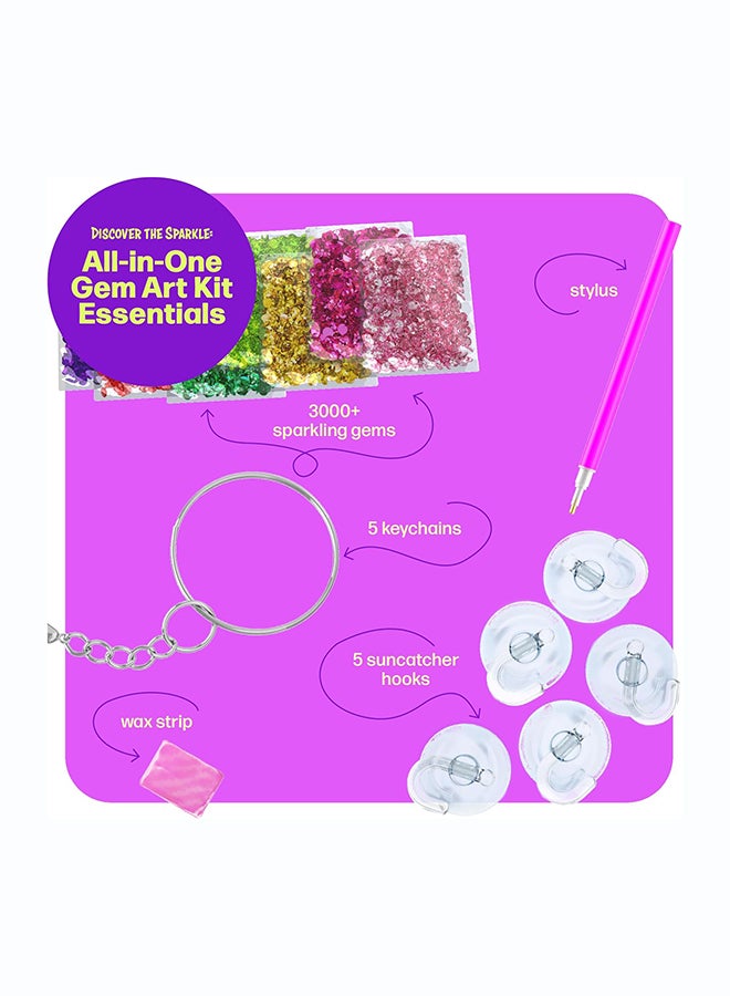 Dan&Darci Gem Art, Kids Diamond Painting Kit - Big 5D Gems - Arts and Crafts for Girls and Boys Ages 6-12 - Gem Painting Kits - Best Tween Gift Ideas - Image 2