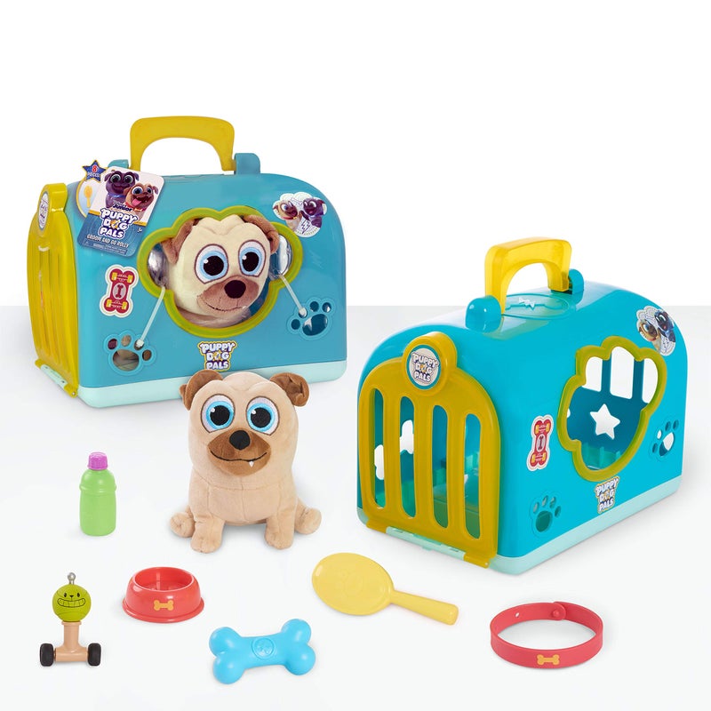 Just Play Puppy Dog Pals Groom and Go Pet Carrier with Accessories 8pieces Rolly Pretend Play Kids Toys for Ages 3 Up by Just Play - Image 2