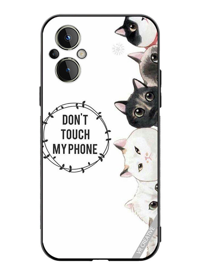 VR CREATIVE Protective Case Cover For OnePlus Nord N20 5G Cats Dont Touch My Phone Design Multicolour - Image 1