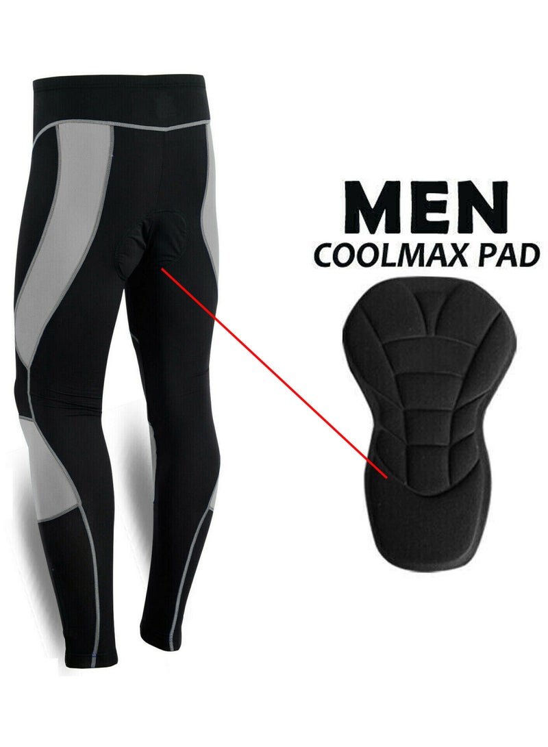 Spall Mens Cycling Tights Coolmax Compression Padded Bicycle Bike Legging Trouser Pant - Image 2
