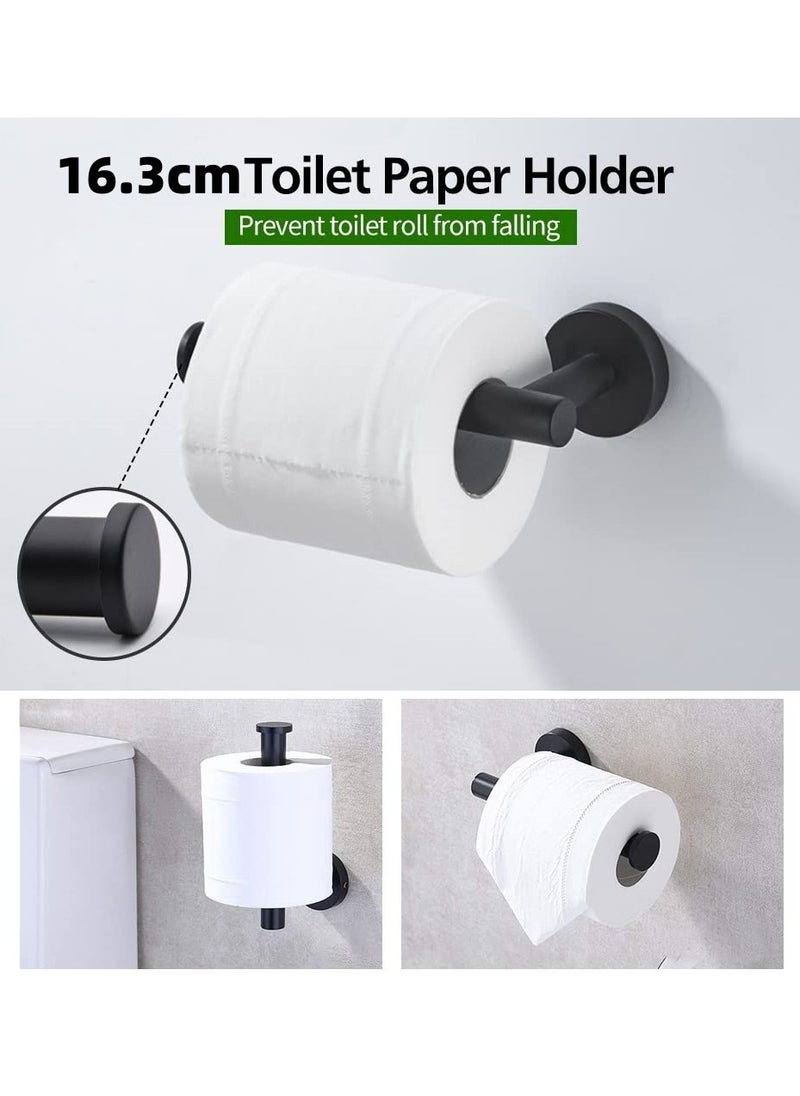 XICEN Bathroom Towel Bars Set,  Including 2 Towel Bars 40cm long, 2 Toilet Paper Holders, 2 Towel Hooks, and 4 Multifunctional Towel Hooks, Waterproof & Rustproof  Stainless Steel Bathroom Towel Rack, Wall Mounted Bathroom Accessories  - Image 4